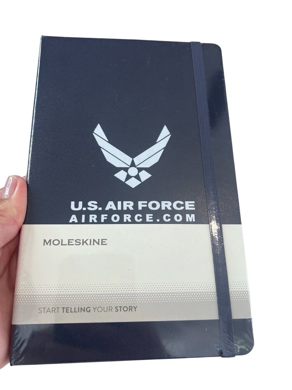 Moleskine US AIR FORCE Custom Edition Notebook 5 X 8 Navy Blue